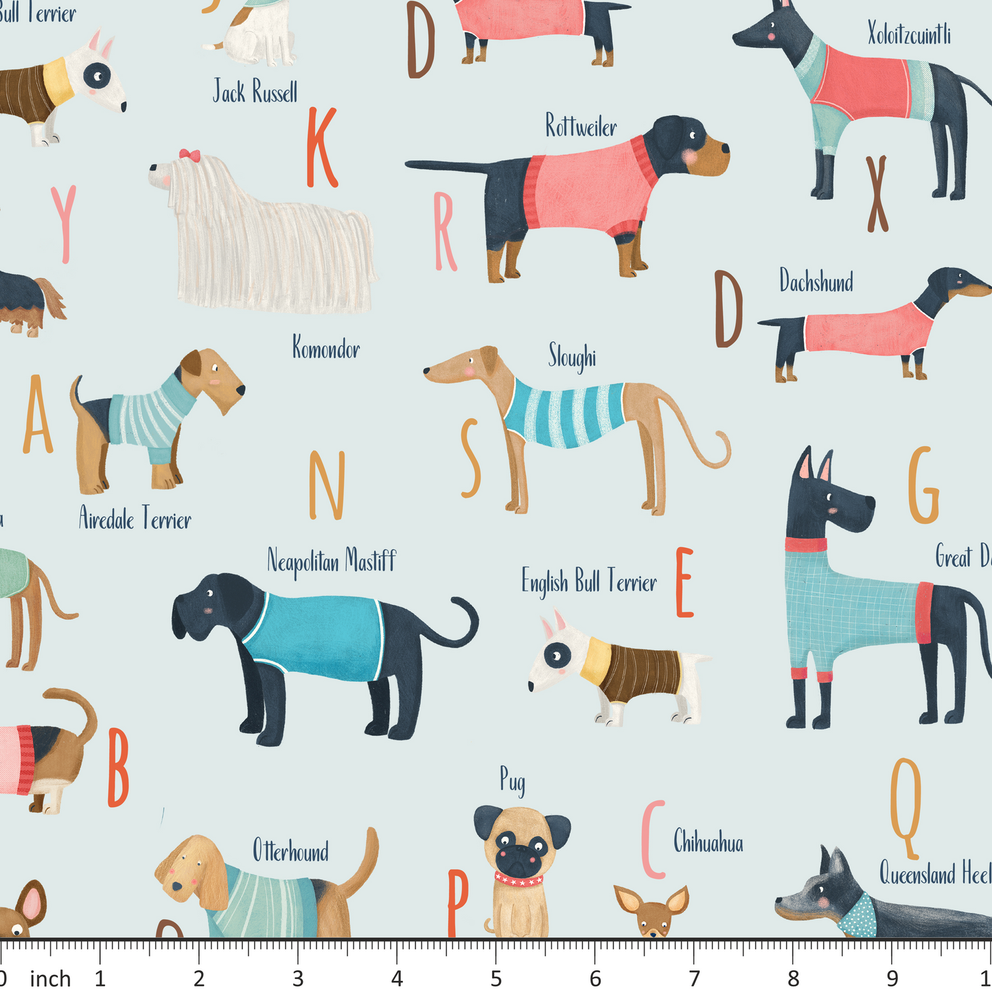 Marta Munte Designs - Dogs on Blue