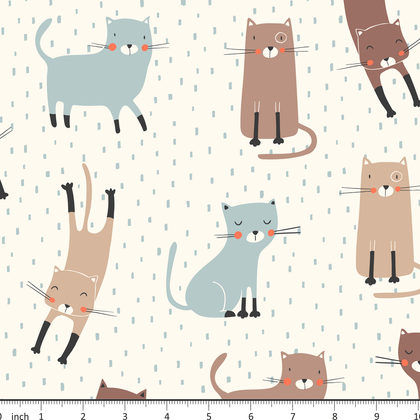 Marta Munte Designs - Cats on Vanilla