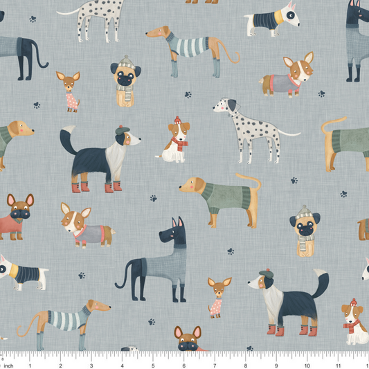 Marta Munte Designs - Dogs on Linen