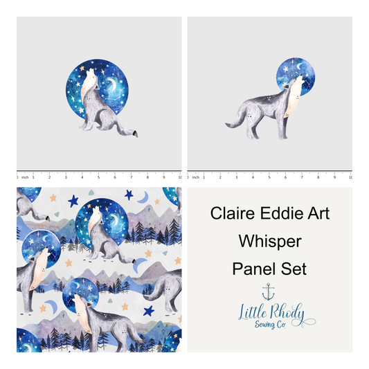 Claire Eddie Design - Whisper on Fog - 3 panel set